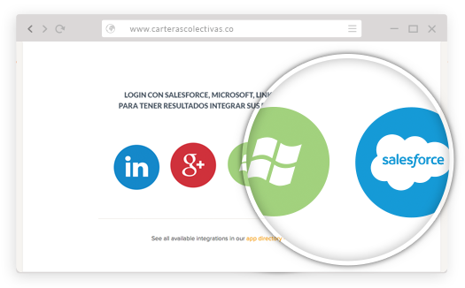 ACCESO UNIFICADO CON SALESFORCE, MICROSOFT Y OTROS
